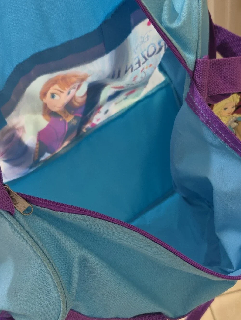 DISNEY FROZEN II Kids Duffel Bag - Elsa, Anna & Olaf!